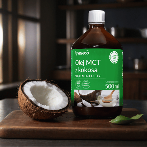 Olej MCT z Kokosa 100% 500ml – Idealny do diety keto