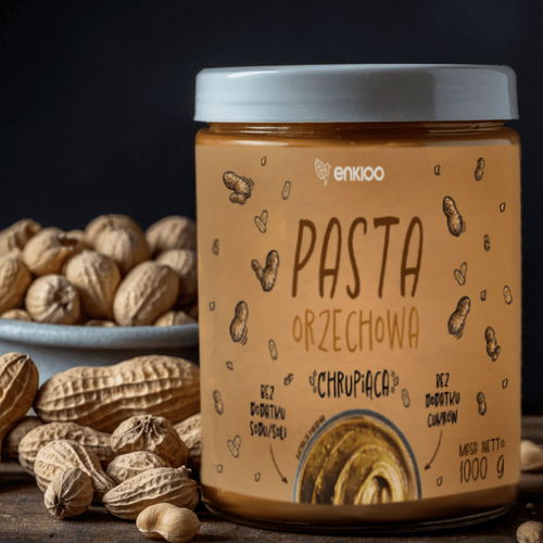 Pasta orzechowa chrupiąca, 1000g