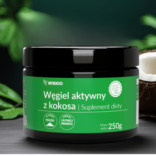 Węgiel aktywny z kokosa, 250g