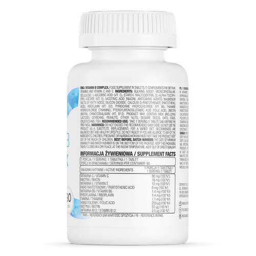 OstroVit Witamina B Complex, 90 tabletek 