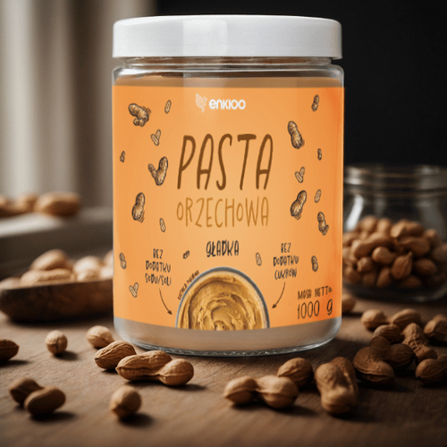 Pasta orzechowa gładka, 1000g