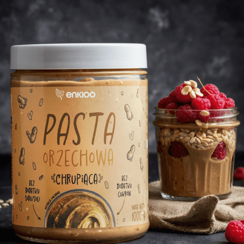 Pasta orzechowa chrupiąca, 1000g