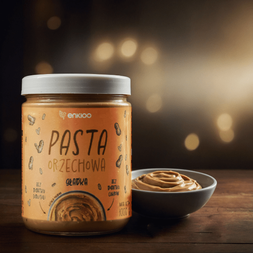 Pasta orzechowa gładka, 1000g