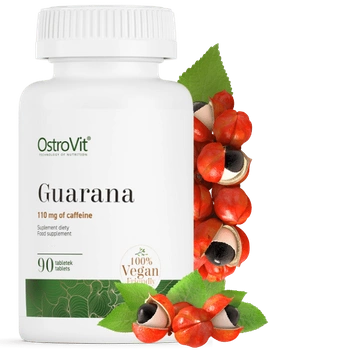 OstroVit Guarana ekstrakt z nasion guarany kofeina, 90 tabletek
